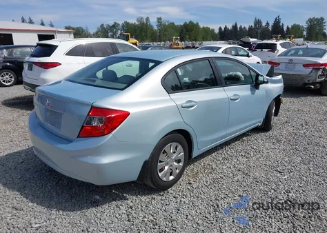 2012 Honda Civic Lx from USA, damaged, VIN 19XFB2F55CE346267